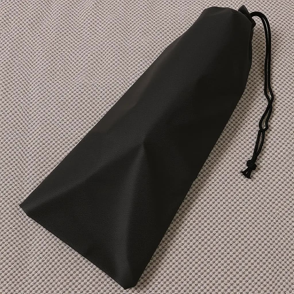 Borsa per Bastoni da Trekking Pieghevole, Accessorio Compatto e Leggero per Escursionismo, Custodia per Bastoni da Passeggio, Attrezzatura per Avventure all'Aperto, Nero