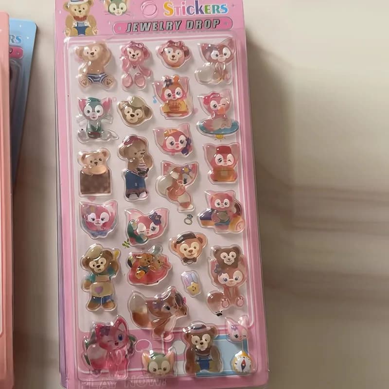 2 Pezzi Adesivi 3D in Rilievo Disney Stellalou, Adesivi Premio per Ragazzi e Ragazze, Decorazioni Fai-da-Te per Scrapbook e Cover Telefono, Regali Giocattolo