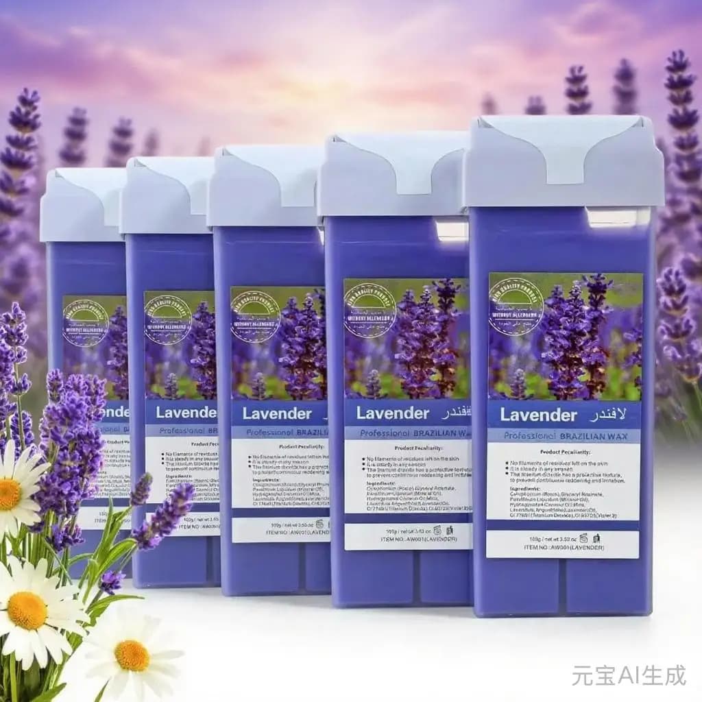 Cera Depilatoria Roll-on Rosa Aloe 2026 - Cartuccia di Cera Indolore per Depilazione con Rullo, Scaldacera per Depilazione Corpo e Zona Bikini