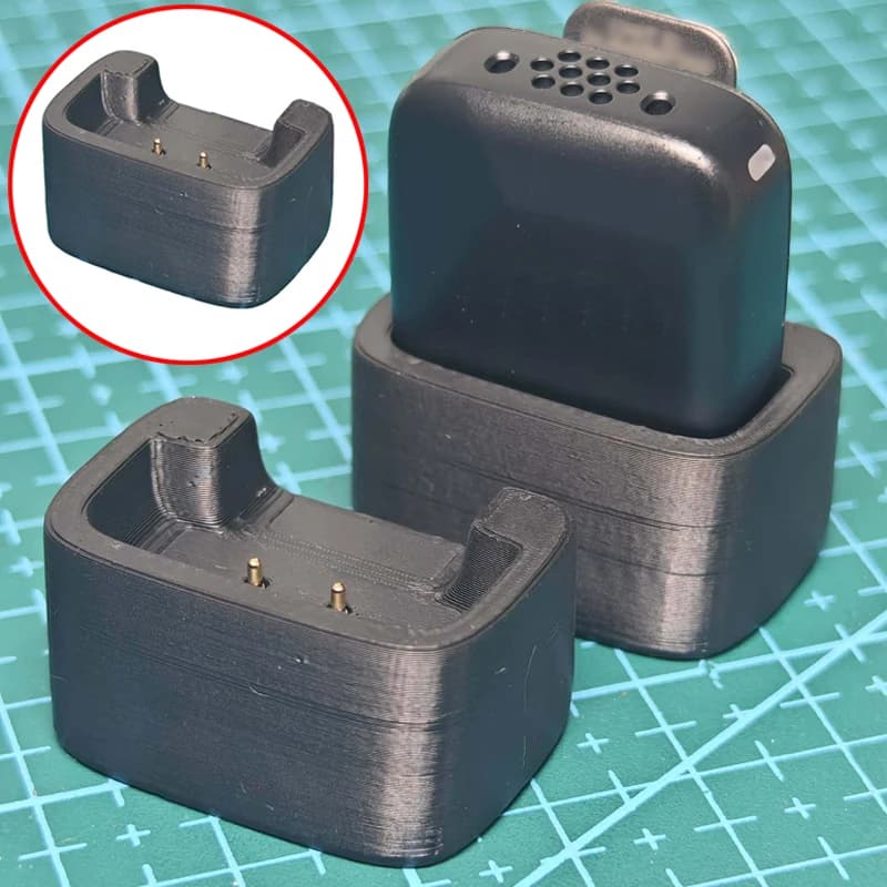 1PCS Per DJI Mic Mini Trasmettitore Dock di Ricarica Tipo C Interfaccia 5V Tensione di Ingresso Stampa 3D Base del Caricatore Parti di Ricambio