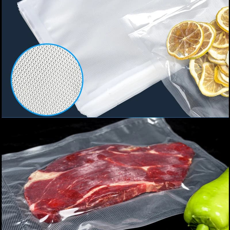 100PC 20x30cm Vacuum Bag for Vacuum Sealer Machine Reusable Vacuum Bags Food Packaging Storage Fresh-keeping Bag Kitchen Tools