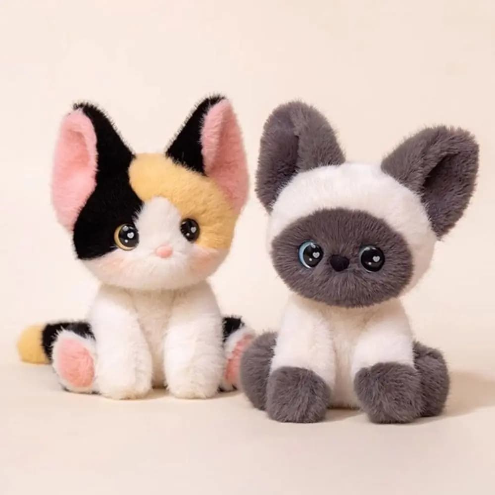 Kawaii 24 cm peluche compagno bambola peluche super morbido animale peluche gatto farcito cuscino scrivania