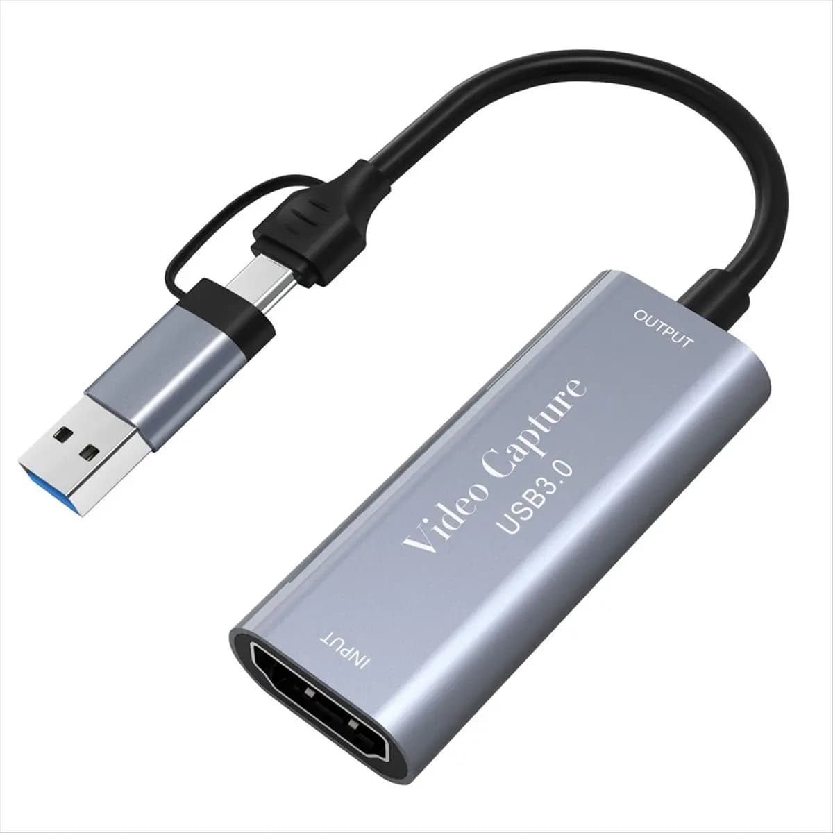 Scheda di acquisizione video AABFK USB3.0 4K HDMI compatibile con 1080P 60fps Registrazione USB tipo C per Gamingg Streaming Trasmissione in diretta