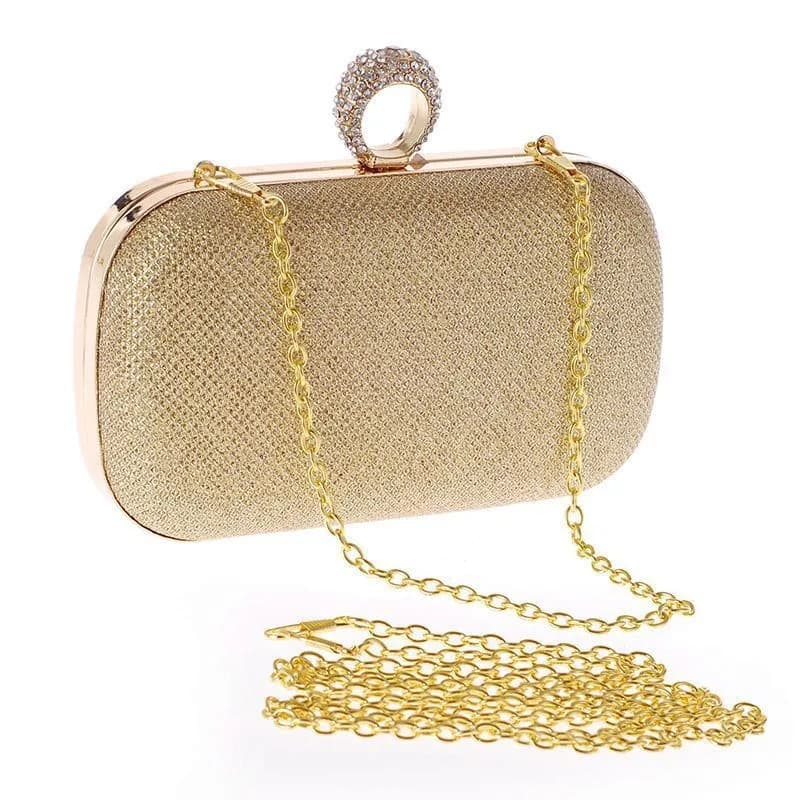 Faionable Pochette da sera incorporata con diamanti per donna Nuova borsa in morbida pelle PU adatta per banchetti Qipao