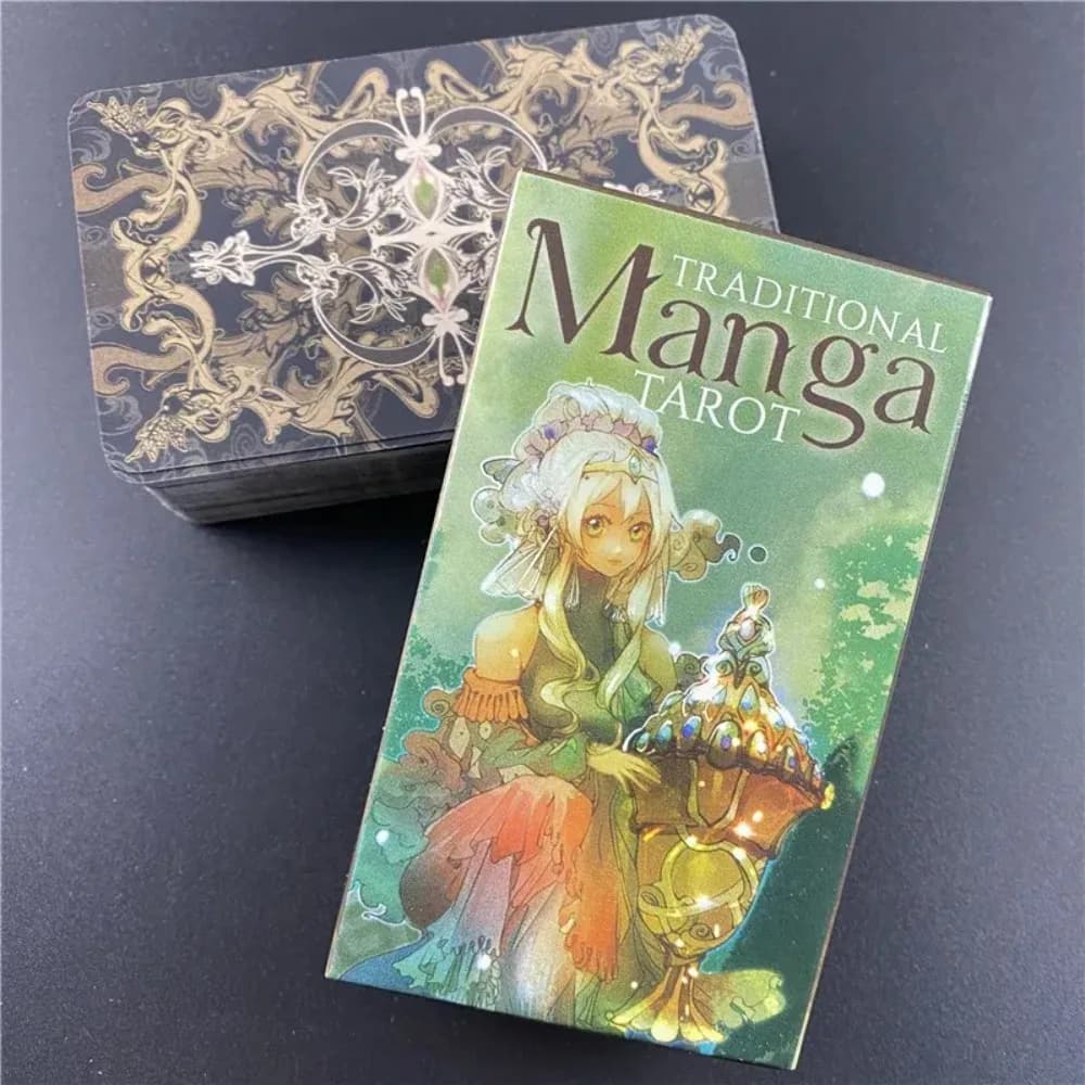 78 Carte dei Tarocchi Tradizionali in Stile Manga 10,3*6cm - Gioco di Divinazione in Stile Anime Giapponese