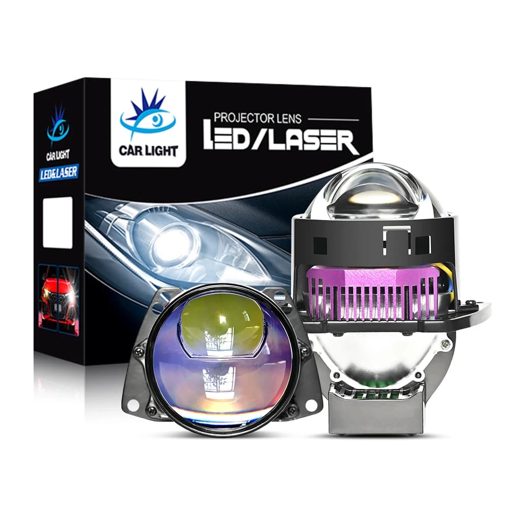 150W/set Bi LED projector lens 6000K 12V 3.0 inch aluminum car headlight laser LED auto parts
