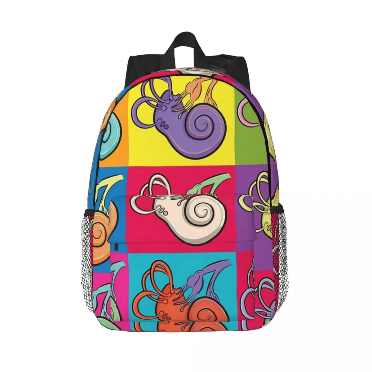 Anatomia dell'orecchio interno Illustrazione colorata Zaini Zaino per adolescenti Borse da scuola per bambini casual Zaino per laptop Borsa a tracolla