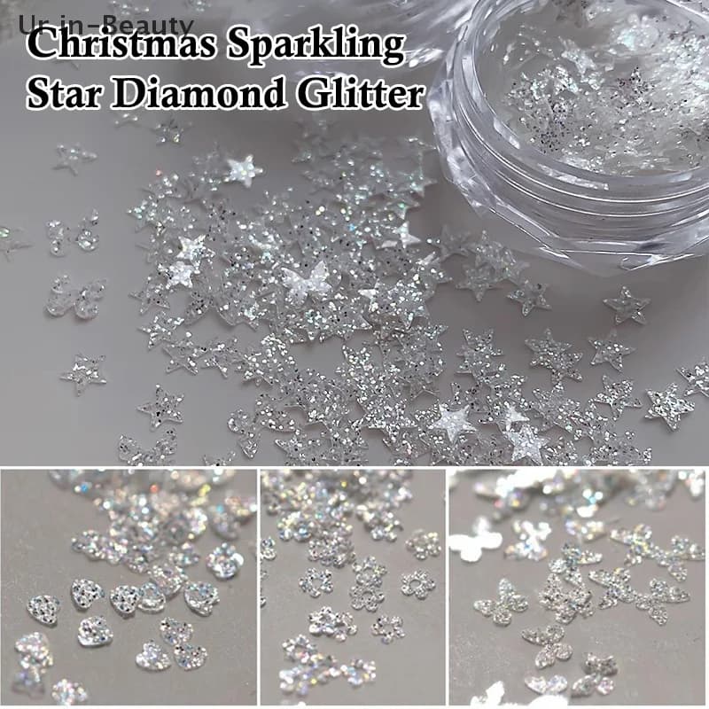 Nail Art Super Glitter Paillettes Luci olografiche Fantasia Nail Art Paillettes per ragazze Fai da te Glamour Nail Art Tools Manicure Decor