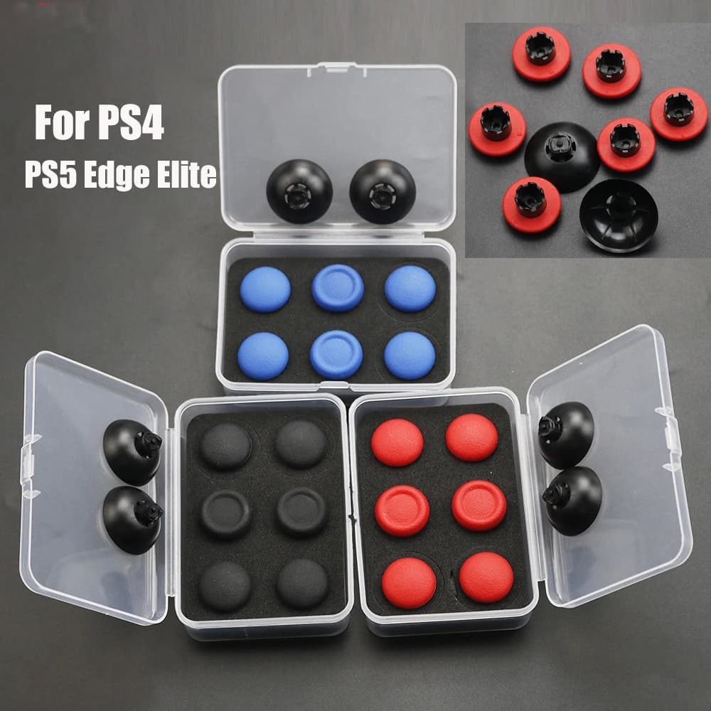 For PS4 PS5 Edge Elite Game Controller Handle Metal High And Low Rocker Cap Paddle Back Button Replace Accessories