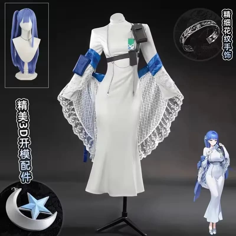 Costume Cosplay del Gioco NIKKE: La Dea della Vittoria Arcana, Set Vestito Sexy con Parrucca per Donna, Outfit per Feste di Halloween