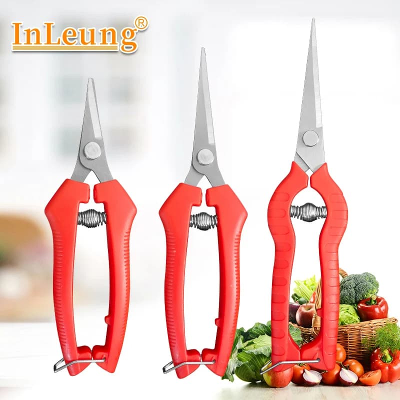 Anti-slip handle Shelving shears Copper Grass Garden Fruit Tree Cutting Sharp Blade Forbici Knife Cutting knife with one hand