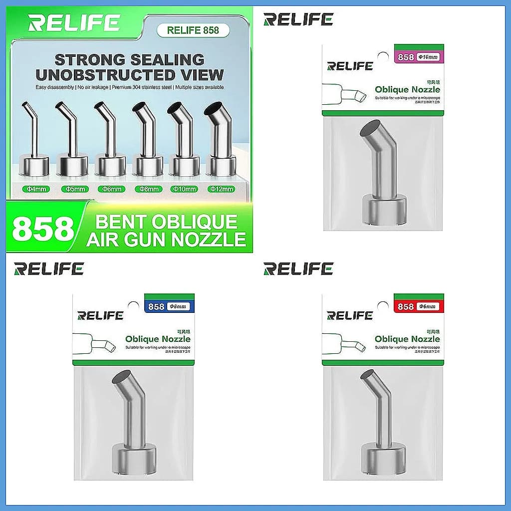 Ugello per pistola termica 45 ° Punte angolate da 4-12 mm per serie 857DW+/706W+/850, accessorio durevole