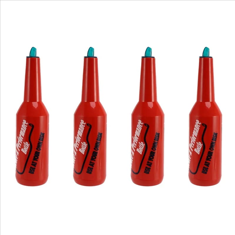 ABFU-4X Flair Bartender Bartending Practice Bar Pub Bottiglia Vino Cocktail Shaker - Rosso
