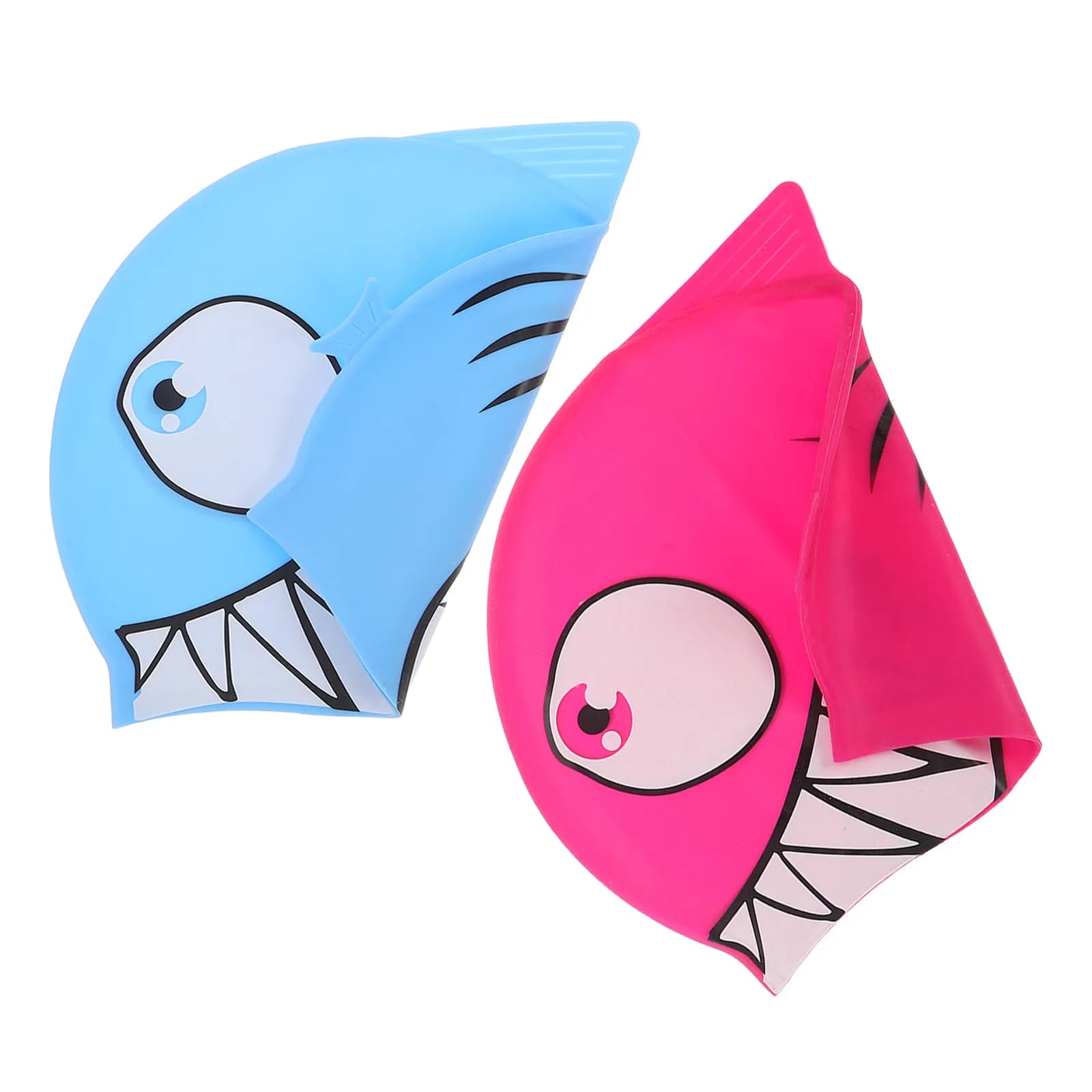 2 Pieces Baby Silicone Swimming Heads, with Animal Head Carton Animated, Elastic and Waterproof, for Swimming Pool, for Girls, Nice