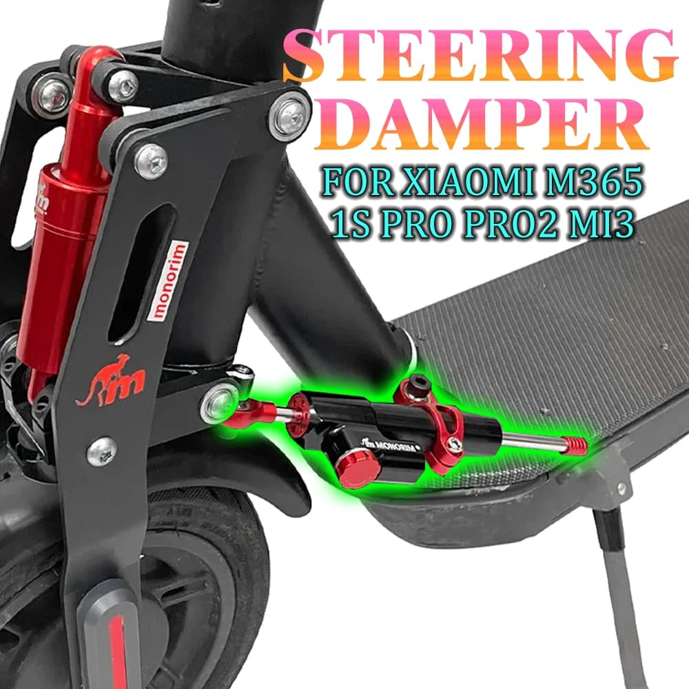 Kit staffa ammortizzatore di sterzo regolabile Accessori Parte modificata Kickscooter per Xiaomi M365 1S Pro Pro2 MI3 Scooter elettrico