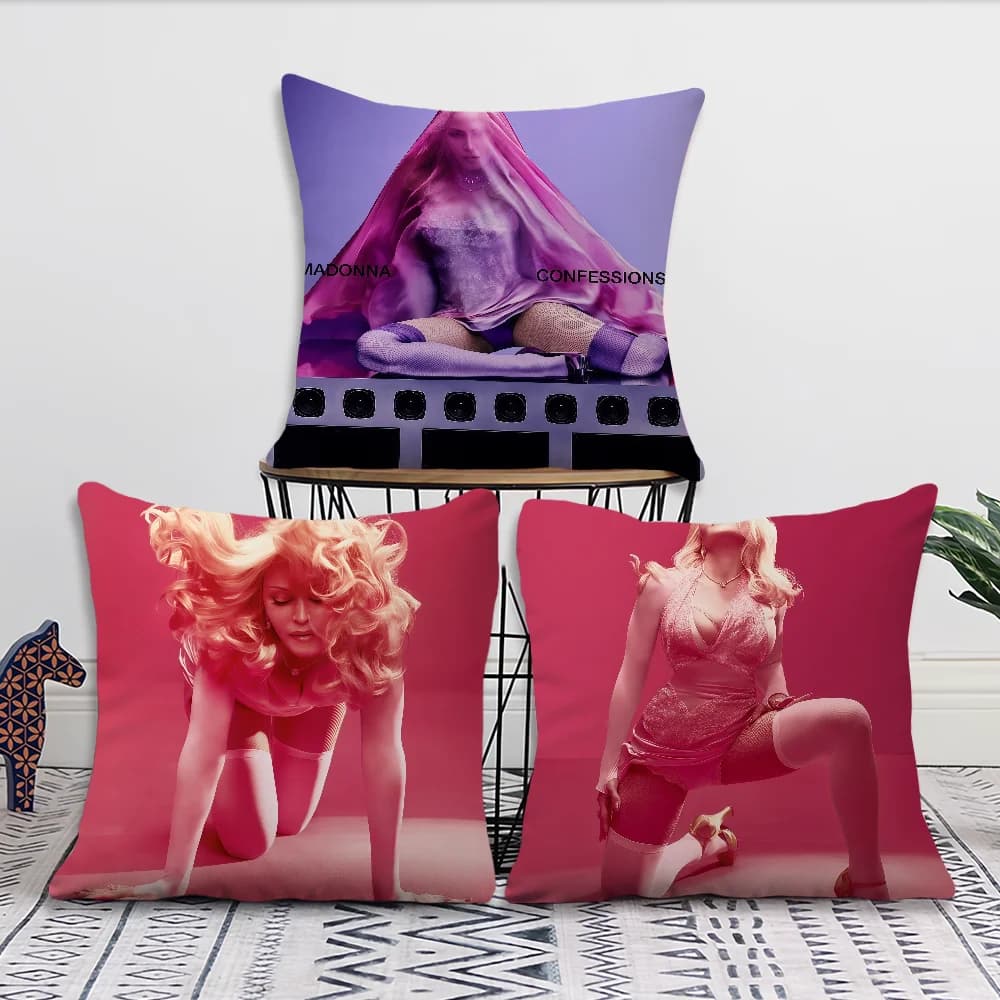 cushion cover Sofa Living Room Bedroom Headboard Backrest Cushion Square Cushion M-Madonna Nap Time Confessions Pillow Case