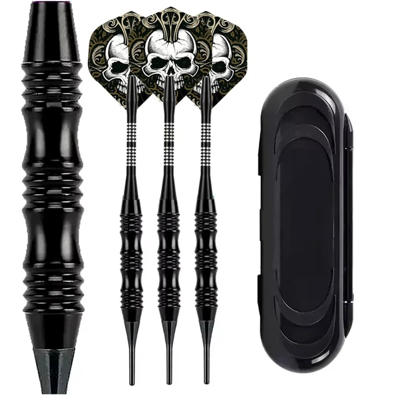 Freccette con punta morbida da 20 g Set di freccette professionali con punta in plastica per interni per giochi di freccette elettroniche Scatola di immagazzinaggio in plastica 3 pezzi