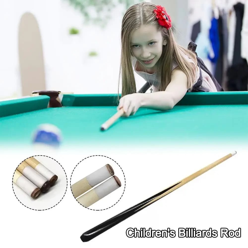Stecca da biliardo da 50 cm Piccola stecca da biliardo in legno per bambini Asta da biliardo professionale per tavolo da biliardo per ragazze Ragazzi Principianti