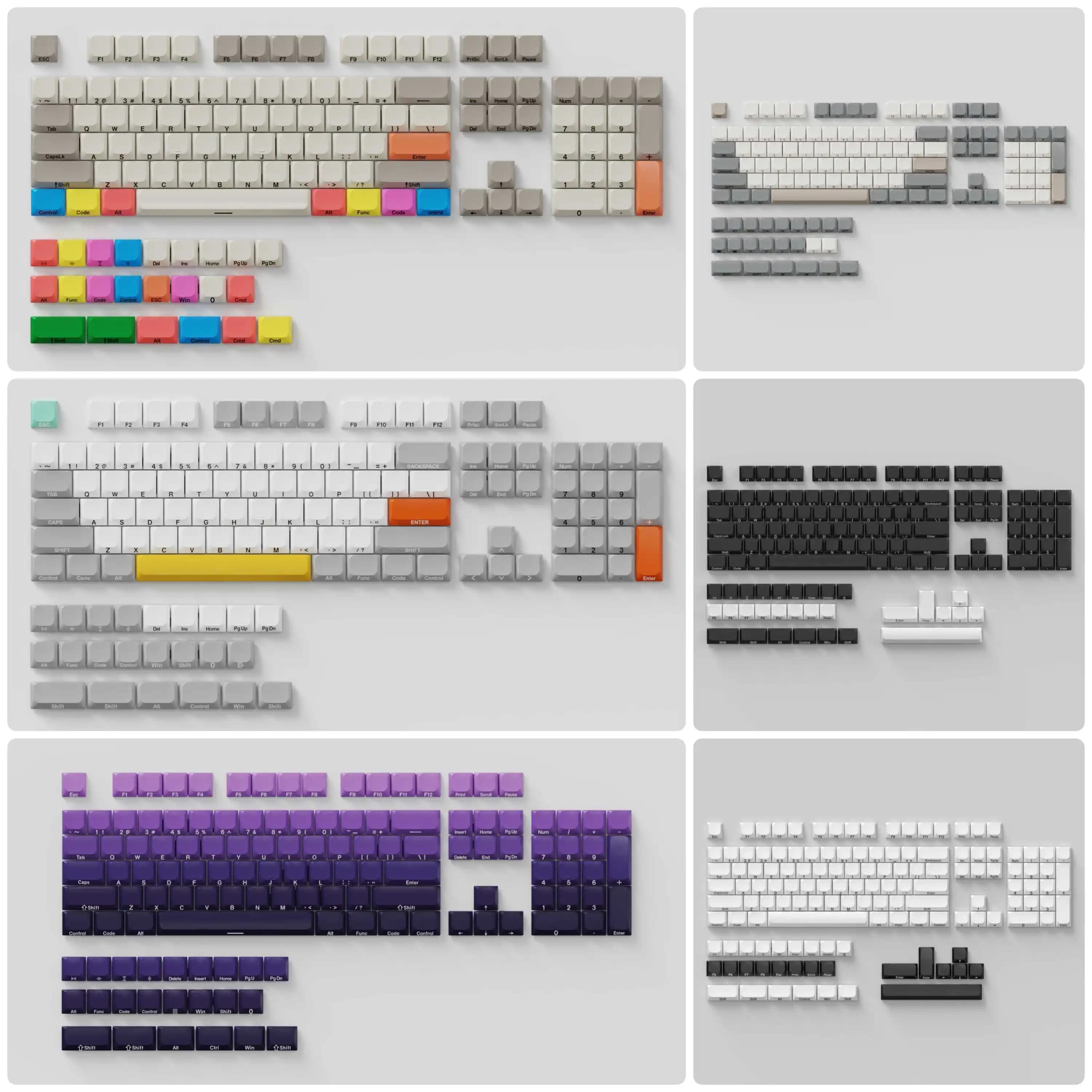 Set di copritasti per interruttori MX a basso profilo JWA ultrasottile Set di copritasti per tastiera meccanica con incisione laterale PBT Dye-Sub adatto per 61/64/75/87/96