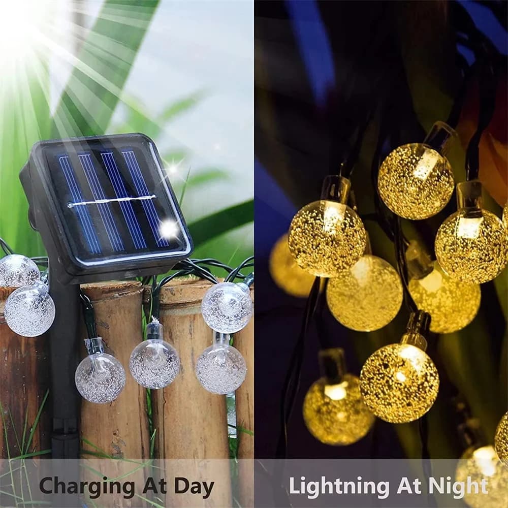 Luci a stringa solari a LED 100 LED impermeabili per decorazioni da giardino e matrimoni all'aperto, disponibili con grado di protezione IP65