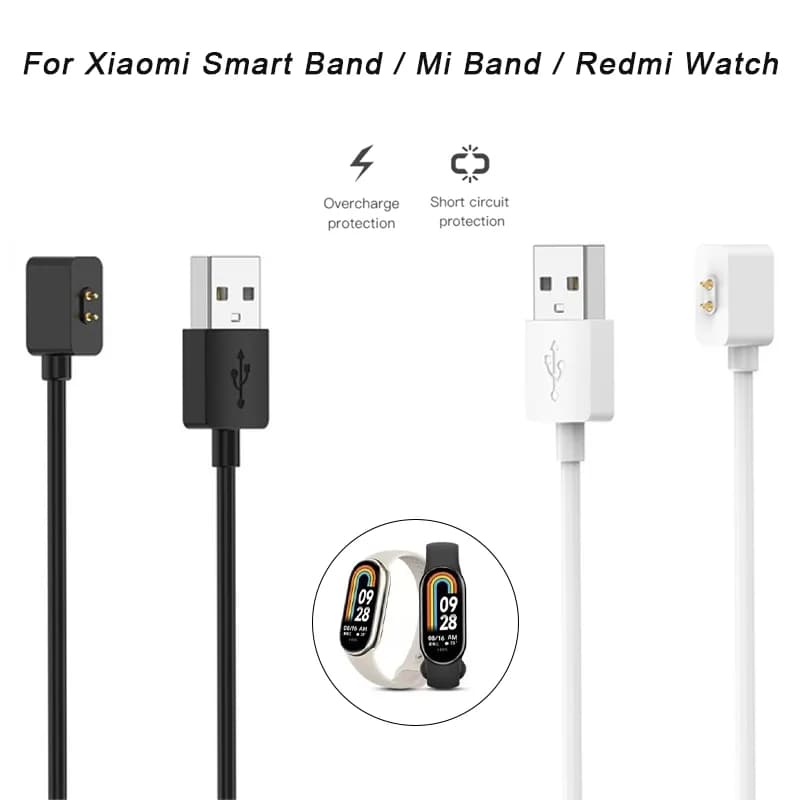 Caricatore magnetico per Xiaomi Smart Band 10/8/9/8 Active Redmi Watch 5/5Acitve/3 Active/Watch 4 Cavo di ricarica USB universale