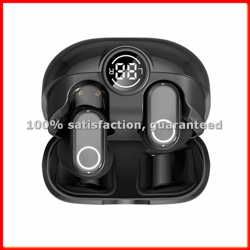 Auricolari Traduttori Intelligenti M89, Traduzione AI in 144 Lingue, Dispositivo Traduttore Wireless On-Ear Nero-A13G