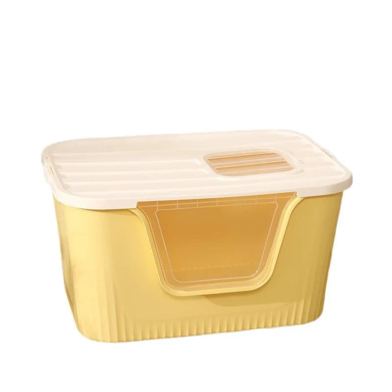 Lettiera gigante chiusa per gatti Toilette aperta antispruzzo extra large per gatti Maine Coon Vassoio per lettiera enorme Forniture per animali domestici