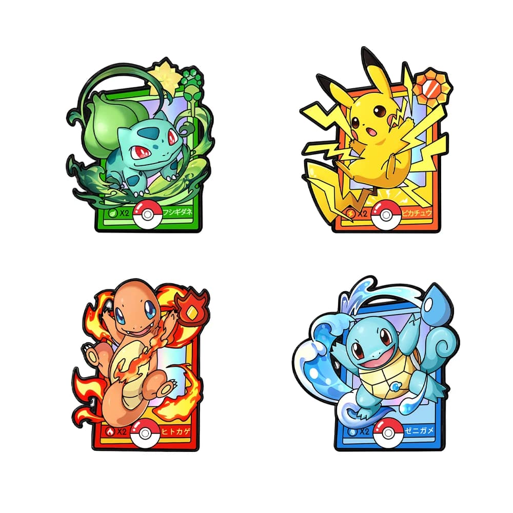 4pcs Cartoon Charmander Enamel Pins Metal Brooches Lapel Badges for Backpack Clothes Jewelry Accessory Gift for Friends