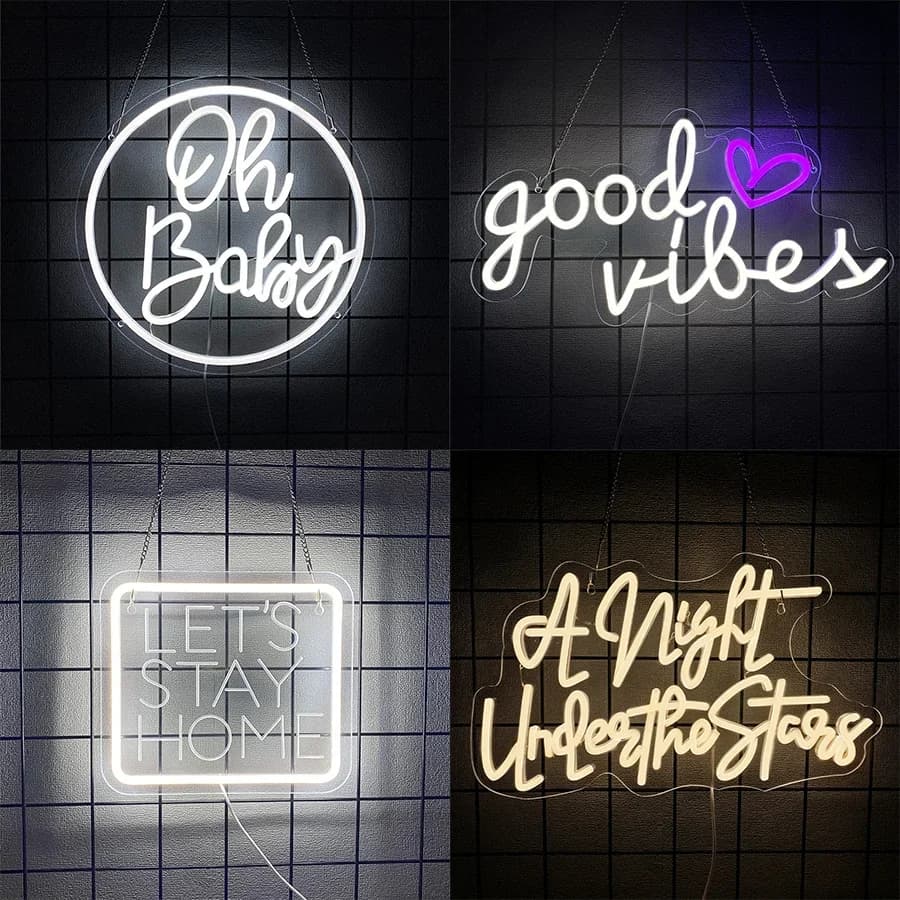 Icona con lettere intagliate in 3D, insegna al neon per matrimoni, utilizzata per decorazioni per feste di proposta, camera da letto, matrimonio, lampada da parete per la casa, regalo di San Valentino.