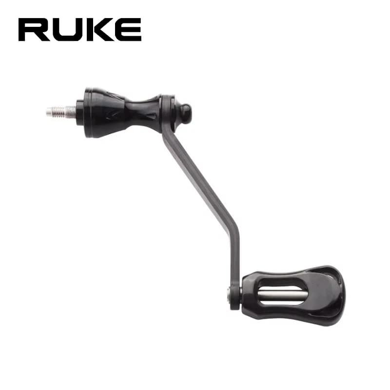 Ruke 1pc Fishing Reel Single Handle With Carbon Knob And Rocker For Shi/D Type Fishing Spinning Reel DIY Accessory Light Weight