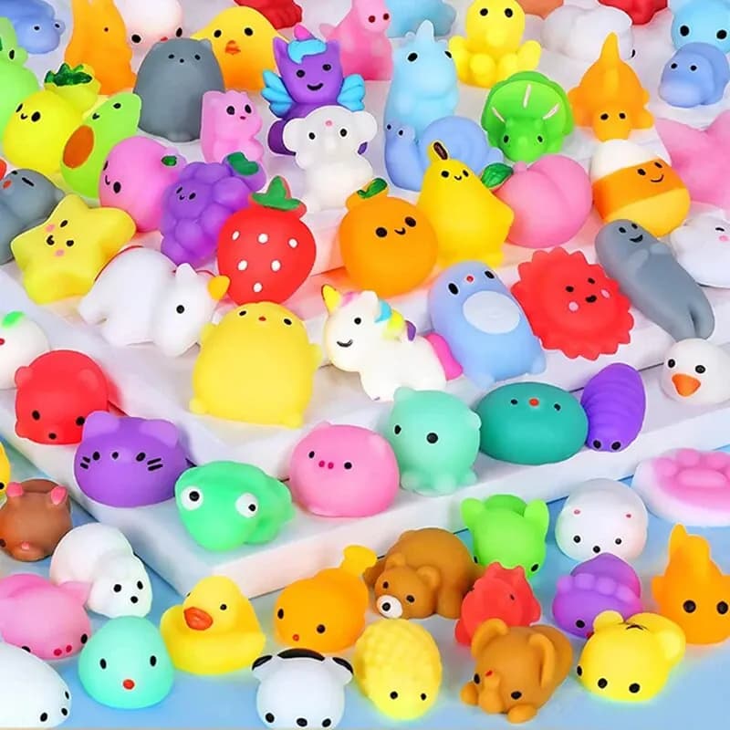 20 pcs mini cute cartoon animal antistress toys for boys girls birthday party favor piñata filler carnival supplies for children parties