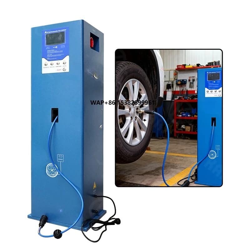 Stazione di Gonfiaggio Digitale Automatica per Pneumatici, per Officina e Uso Veicolare