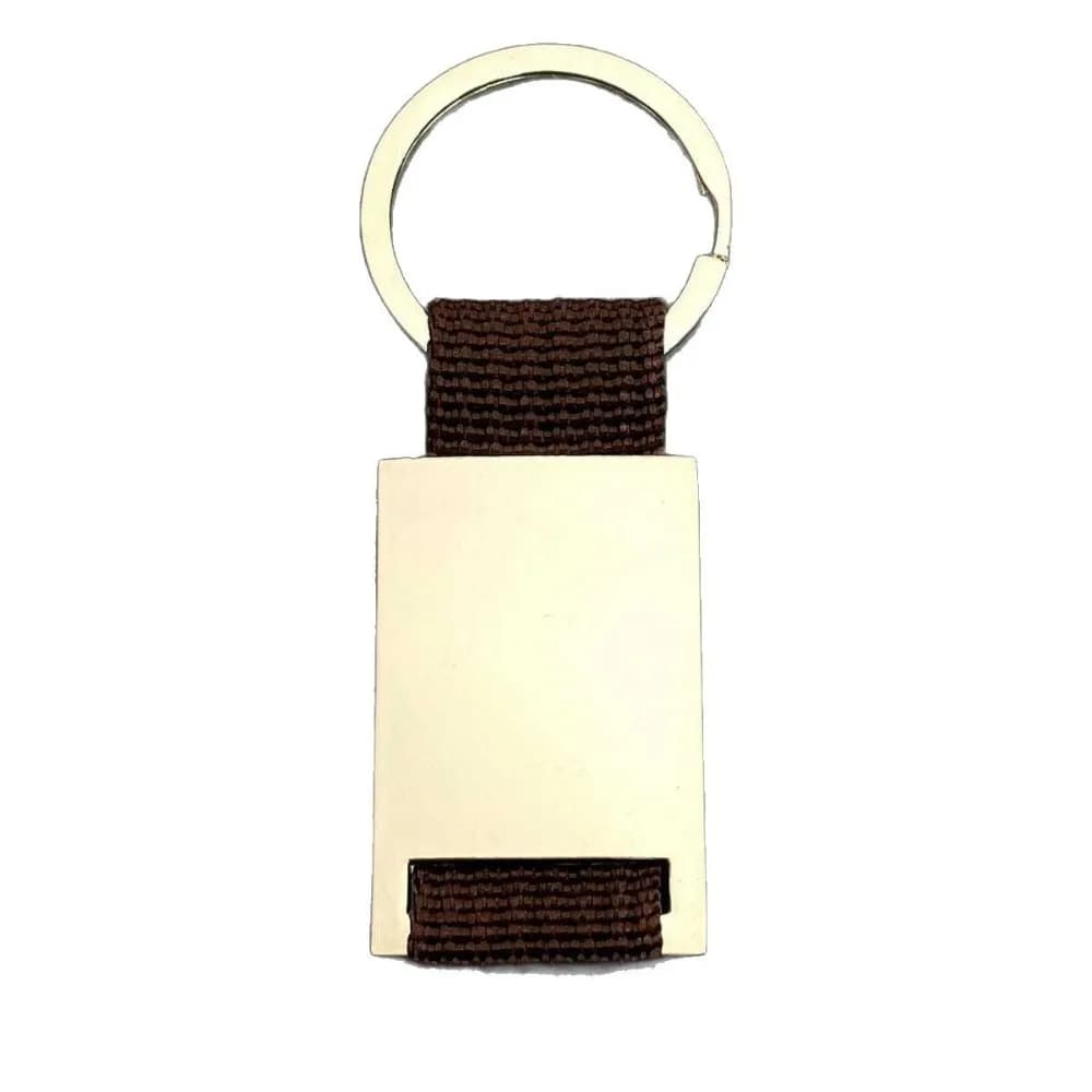 New Elegant Metal Keyring Braided with Leather, Laser Engraved Name, Auto & Events Gift Pendant, Customized Customization