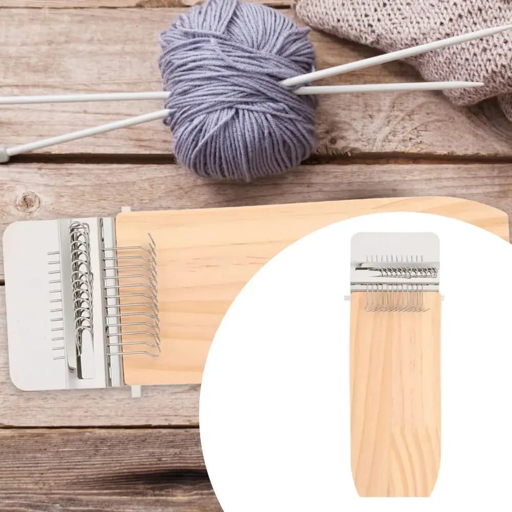 Clothes Mending Wooden Mini Loom Rectangular Portable Speedweve Darning Loom Quickly Makes Weaving Loom Fun Weaving
