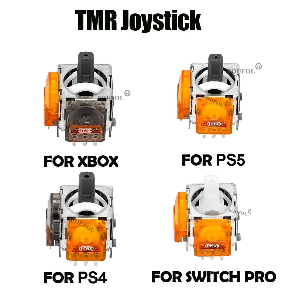 Joystick Analogico 3D di Ricambio con Effetto TMR per PS5, PS4, Xbox Series X/S, Switch Pro - Accessorio di Gioco Sostitutivo