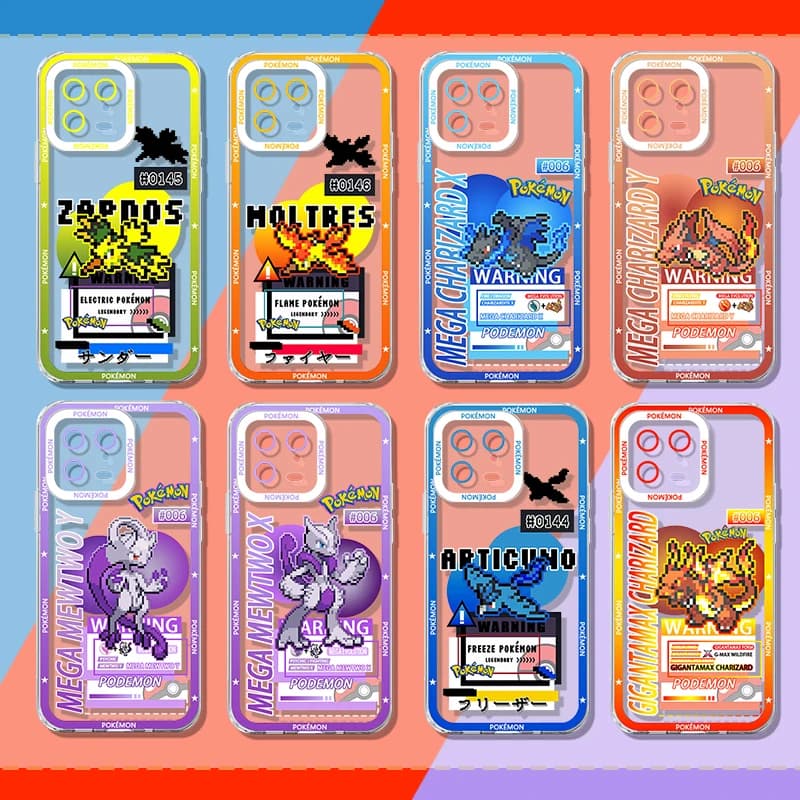 Cover P-Pokemon per MOLTRES CHARIZARD Xiaomi Mi 15T 14T 13T 12T 11T Pro Max Xiaomi 17 Ultra 15 14 13 12 11 Lite 5G NE