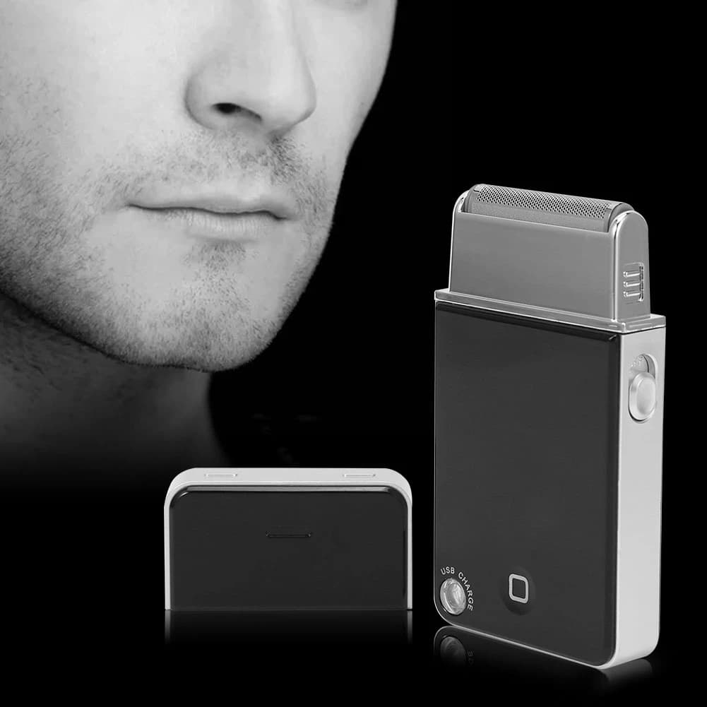 Kemei Beard Trimmer viso rasoio elettrico Ultra sottile rasoio ricaricabile con rasoio elettrico USB rasoio ricaricabile