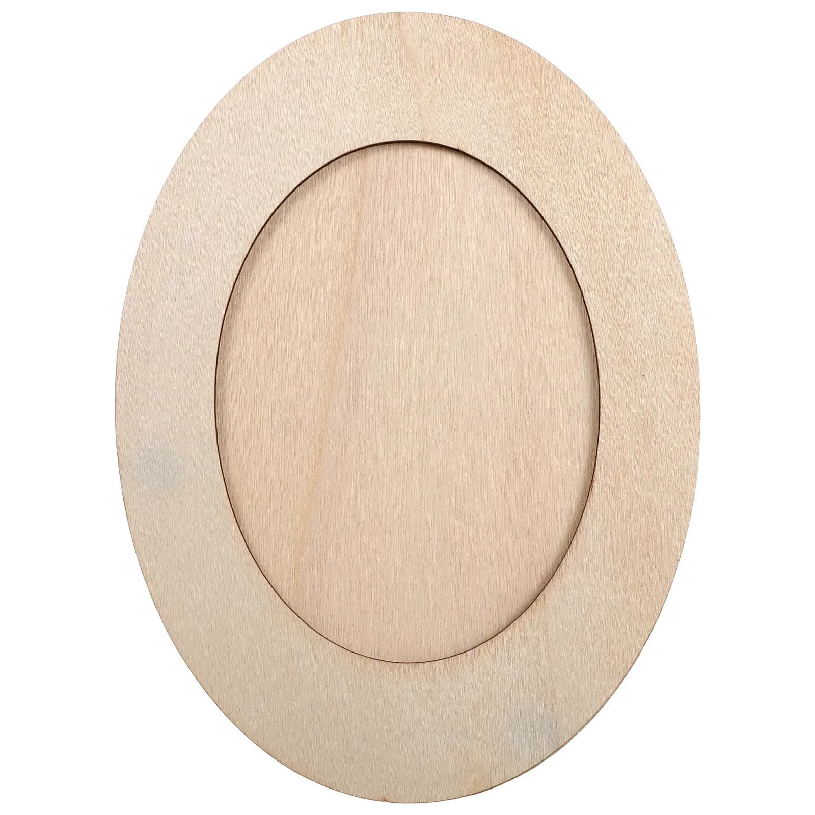 Oval frames in Unfinished Wood, Fa-da-Te Kit for Children, Painting frames and Artistic and Artisanal Projects