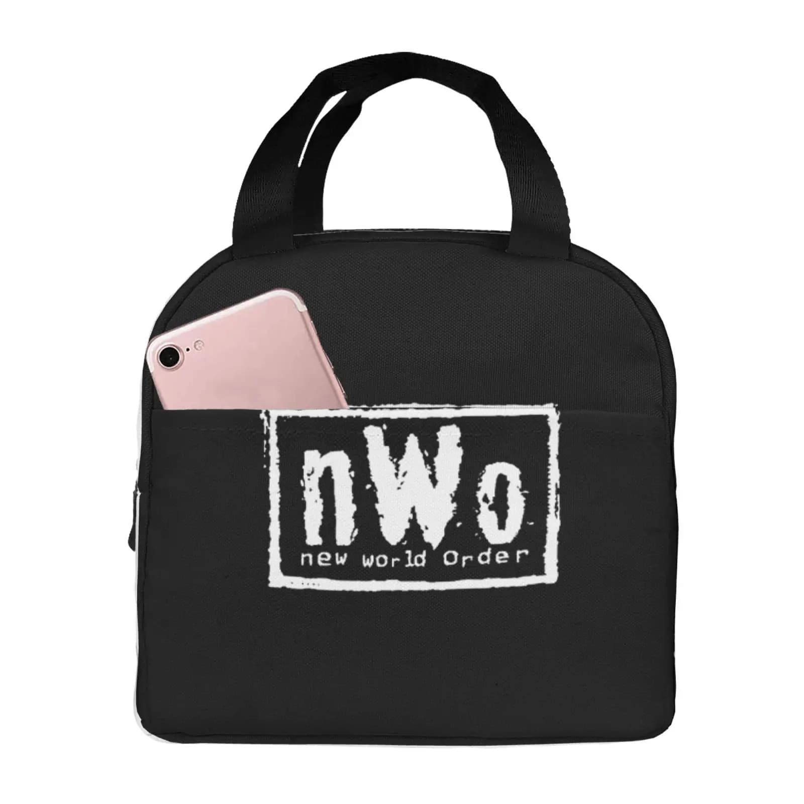 Nuovi ordini mondiali Stampa Borsa per il pranzo Borsa per il pranzo portatile da donna con isolamento termico per la scuola dei bambini Bento Box per alimenti multifunzione