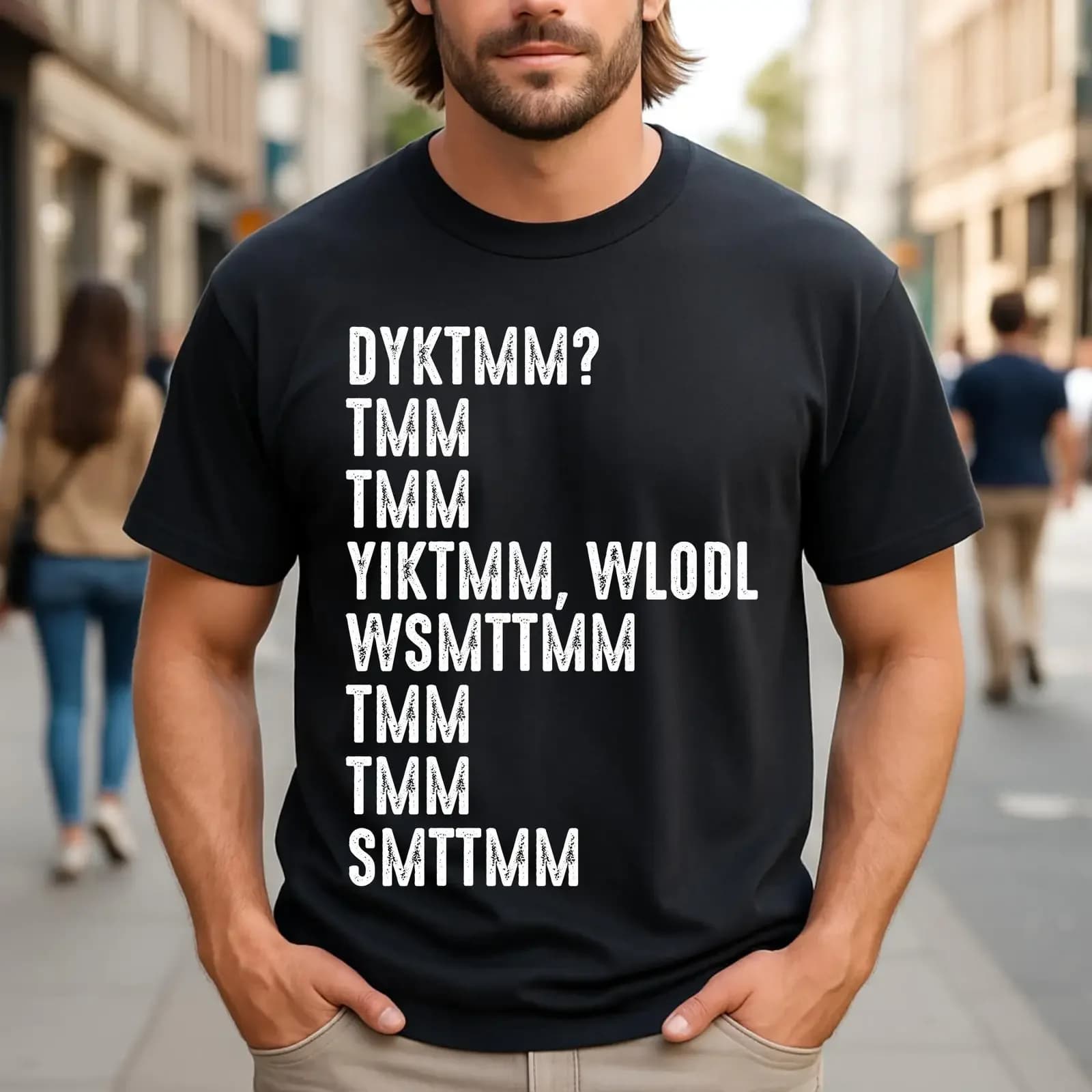 Do You Know The Muffin Man DYKTMM T Shirt Pop Culture Humor vintage Washed Versatile homme fashion designer clothes Slightly