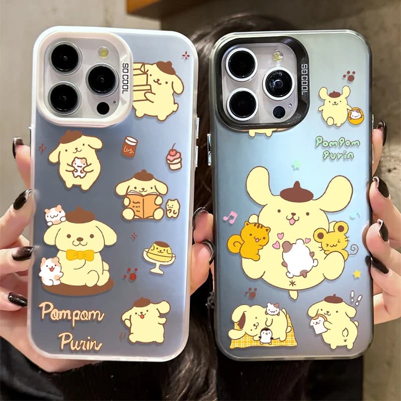 Kawaii Sanrio Pom Pom Purin Case for Xiaomi Redmi Notes 14 13 12 11 10 9 8 Pro Plus 14S 12S 10S 9S Redmi 14C 14R 13C 12C 11A