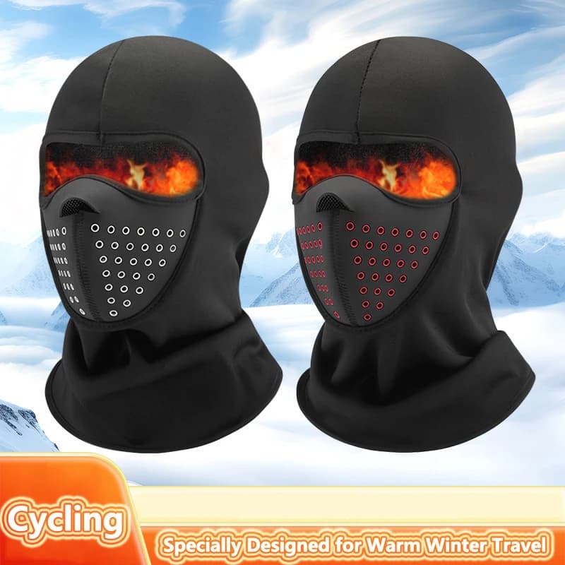 Cappello da uomo all'aperto invernale da donna maschera da motociclista caldo berretto da ciclismo fodera antivento traspirante attrezzatura lavabile