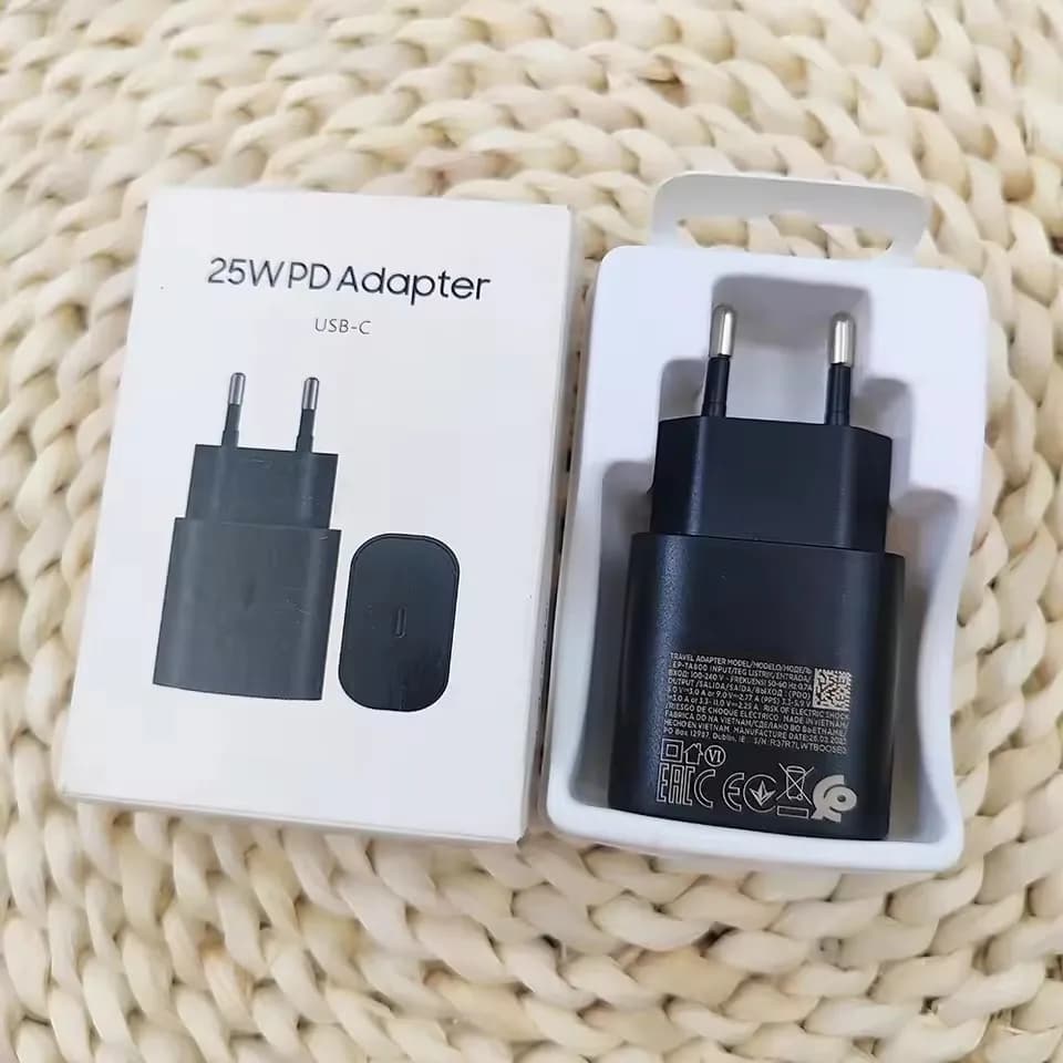 Super Fast 25W USB Type-C Charger for Samsung, Adapter for Galaxy S23 S20 S21 S22 Plus A54 A34, Adapter for Z Flip Fold 5 6