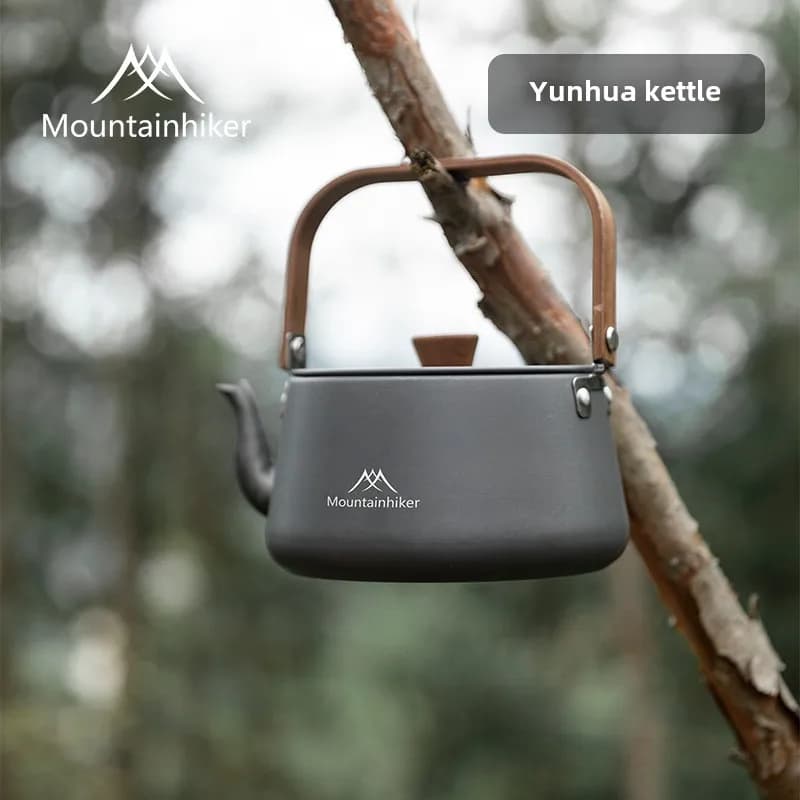 MOUNTAINHIKER Bollitore da Campeggio Portatile in Lega di Alluminio 1.1L, Leggero, per Escursioni e Picnic