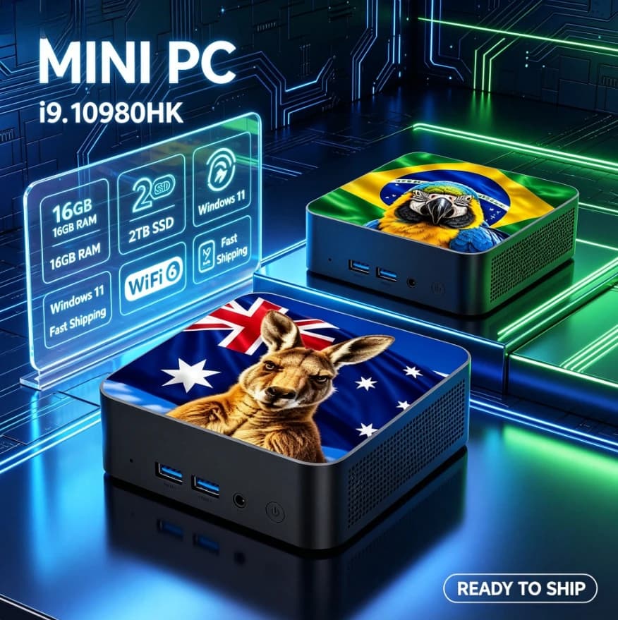 New Powerful Windows 11 Mini Pc Intel i9 10980HK Mini PC Computer 16GB RAM 1TB 2TB SSD Gaming PC Wifi 6 BT5.2 Mini PC Desktop