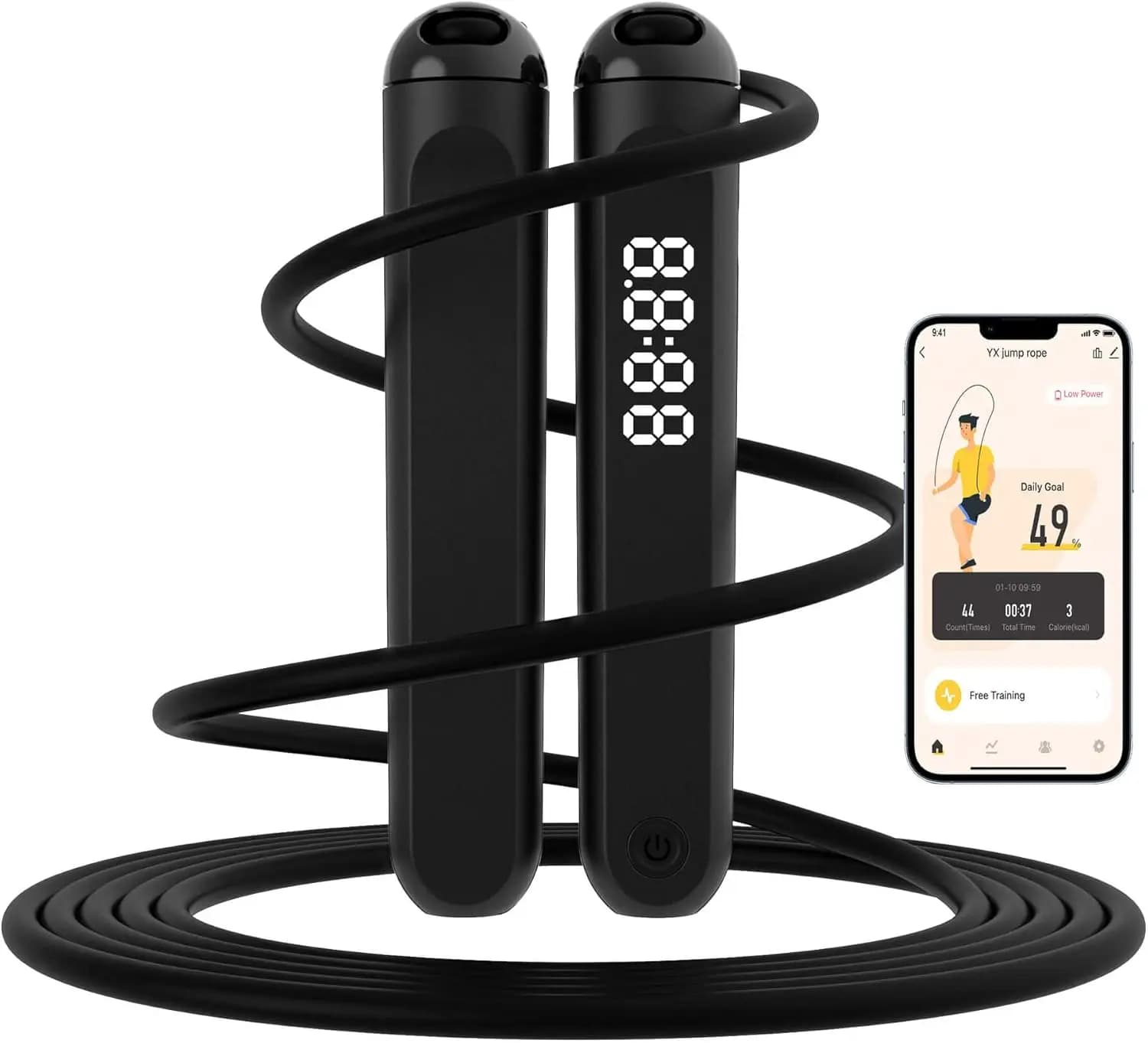 Jumping Wheelchair with Counter and App for Fitness, Domestic Exercise, Training - Adult Gifts