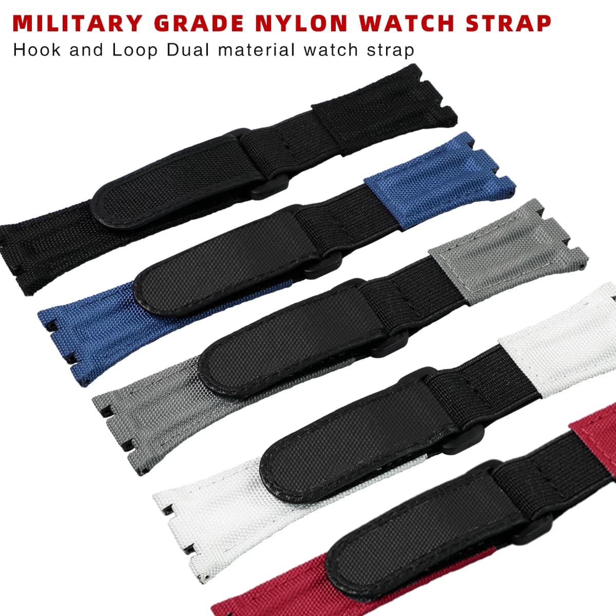 Compatible with GA-2100 model Velcro nylon stretchable leather strap.