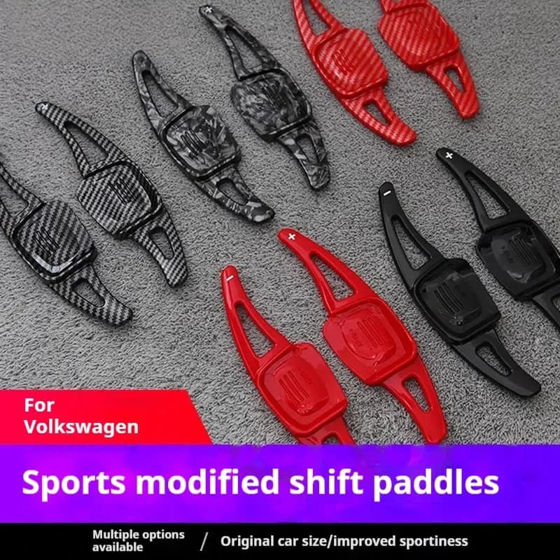 FOR Volkswagen Golf 8 CC C-TREK Tiguan Teramont Carbon Fiber Shift Paddle Shifter Paddle Extension Shift Cover