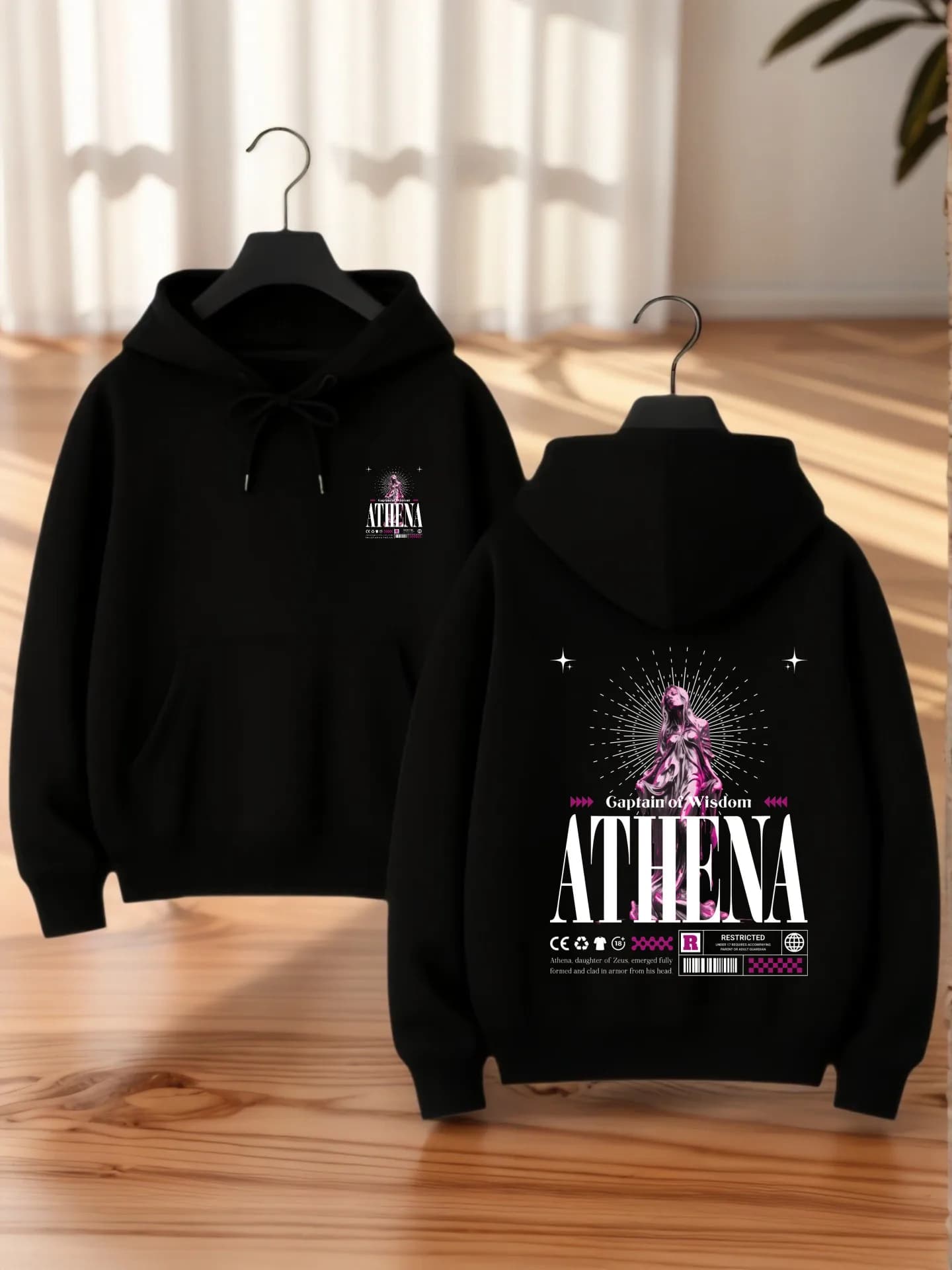 Felpa con cappuccio grafica da donna, stampa a matita carina e fiocco, stile estetico, tessuto morbido, abbigliamento casual quotidiano, per adolescenti