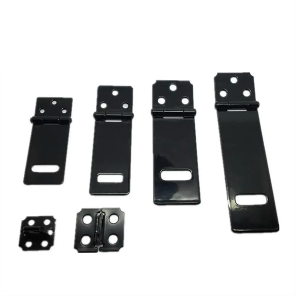 Set of 5 Iron Shield Locks for Lockers, Lockers, Gates, Coats, Containers, Garage Doors, Safety Hidden Screw Design